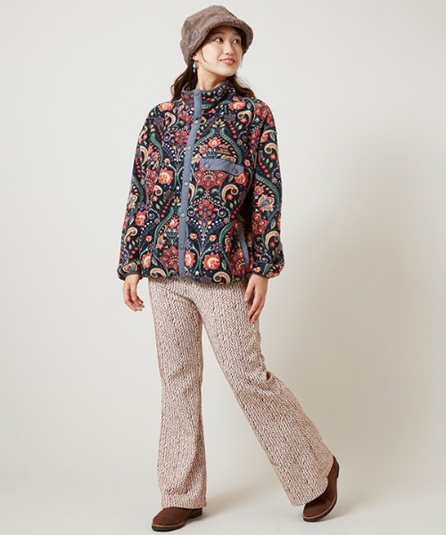 チャイハネ（チャイハネ）の「【チャイハネ】Amina×grn パタフリジャケット（その他アウター・レディース・ベージュ/ブルー/ブラック・FREE）」の4枚目の写真