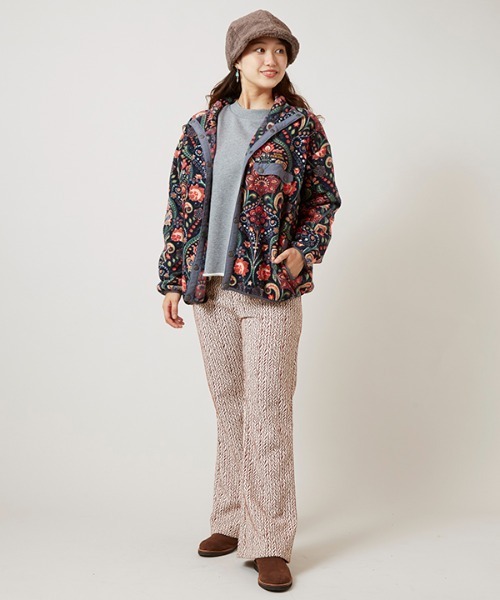 チャイハネ（チャイハネ）の「【チャイハネ】Amina×grn パタフリジャケット（その他アウター・レディース・ベージュ/ブルー/ブラック・FREE）」の7枚目の写真