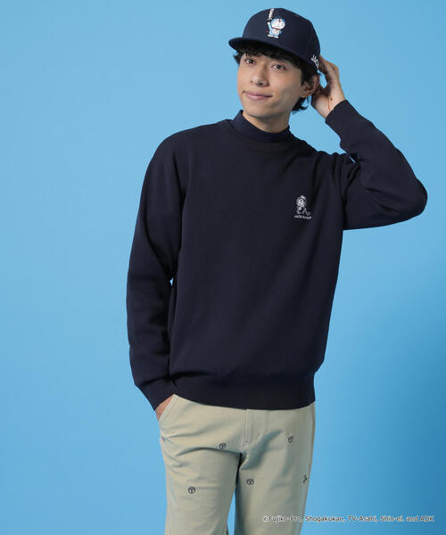 Jack Bunny!!（ジャックバニー）の「【Jack Bunny!!】【ドラえもん】ダブルジャガードクルーネックニットプルオーバー（ニット/セーター・メンズ・ブラック/ネイビー/ブルー・MEDIUM/LARGE/X-LARGE）」の21枚目の写真