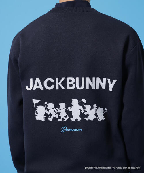 Jack Bunny!!（ジャックバニー）の「【Jack Bunny!!】【ドラえもん】ダブルジャガードクルーネックニットプルオーバー（ニット/セーター・メンズ・ブラック/ネイビー/ブルー・MEDIUM/LARGE/X-LARGE）」の11枚目の写真