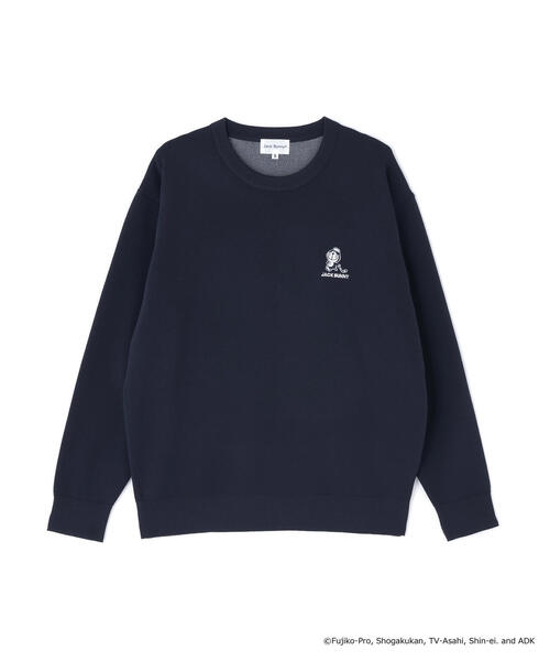 Jack Bunny!!（ジャックバニー）の「【Jack Bunny!!】【ドラえもん】ダブルジャガードクルーネックニットプルオーバー（ニット/セーター・メンズ・ブラック/ネイビー/ブルー・MEDIUM/LARGE/X-LARGE）」の12枚目の写真