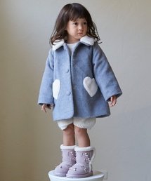 petit main（プティマイン）の「【洗える】ファー衿ハートポケットコート（その他アウター）」