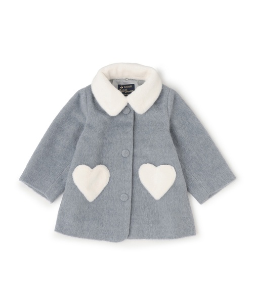 petit main（プティマイン）の「【洗える】ファー衿ハートポケットコート（その他アウター・キッズ・ベージュ/アイボリー/グレー・100cm/110cm/90cm/120cm/130cm/80ｃｍ）」の11枚目の写真