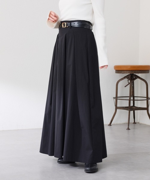 COLLAGE GALLARDAGALANTE（コラージュガリャルダガランテ）の「ボリュームフレアスカート/WEB限定カラー展開（スカート・レディース・グリーン/オフホワイト/ブラック・FREE）」の2枚目の写真