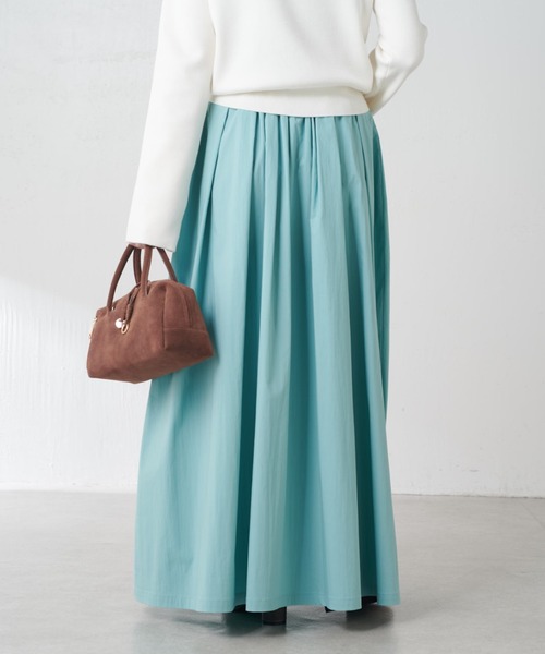 COLLAGE GALLARDAGALANTE（コラージュガリャルダガランテ）の「ボリュームフレアスカート/WEB限定カラー展開（スカート・レディース・グリーン/オフホワイト/ブラック・FREE）」の22枚目の写真