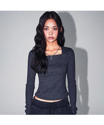 AVANDRESS（アバンドレス ）の「Pigment Back Hole Long Sleeve_4Colors（Tシャツ/カットソー・レディース）」