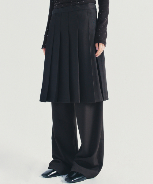 NICK&NICOLE（ニックアンドニコール）の「LAYERED PLEATS WRAP SKIRT_BLACK（スカート・レディース・その他・FREE）」の3枚目の写真