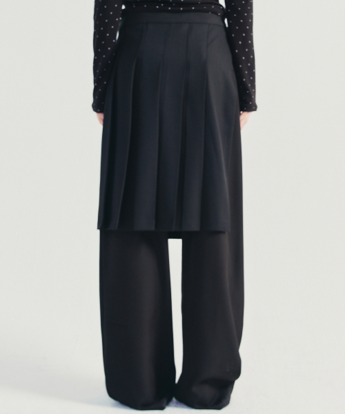 NICK&NICOLE（ニックアンドニコール）の「LAYERED PLEATS WRAP SKIRT_BLACK（スカート・レディース・その他・FREE）」の4枚目の写真
