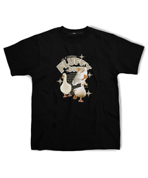 ベージュアドベンチャーダウンTシャツブラック