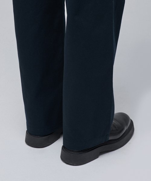 MUSINSA STANDARD（ムシンサスタンダード）の「ツーピンタックワイドチノパンツ[ネイビー]（その他パンツ・メンズ・その他・40/38/42/36/34/28/29/32/30/31/33/26/27）」の7枚目の写真