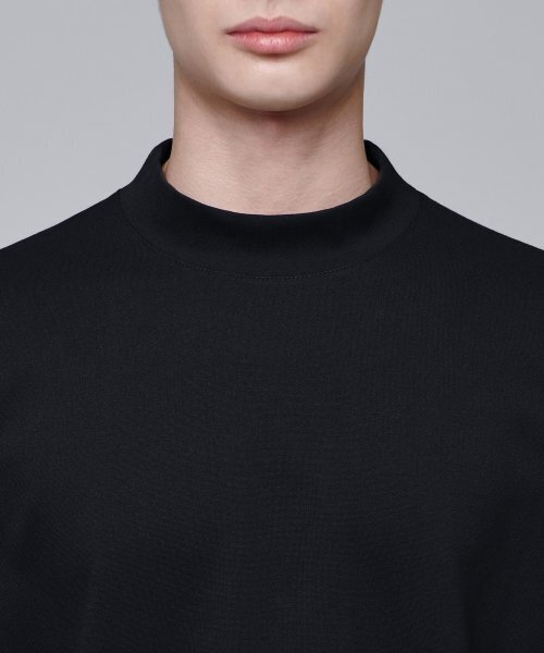 MUSINSA STANDARD（ムシンサスタンダード）の「ポンテモックネック長袖Tシャツ[ブラック]（Tシャツ/カットソー・メンズ・その他・SMALL/MEDIUM/LARGE/X-LARGE/XX-LARGE/XXX-LARGE）」の5枚目の写真