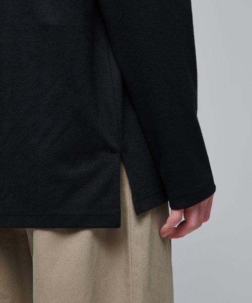 MUSINSA STANDARD（ムシンサスタンダード）の「ポンテモックネック長袖Tシャツ[ブラック]（Tシャツ/カットソー・メンズ・その他・SMALL/MEDIUM/LARGE/X-LARGE/XX-LARGE/XXX-LARGE）」の8枚目の写真