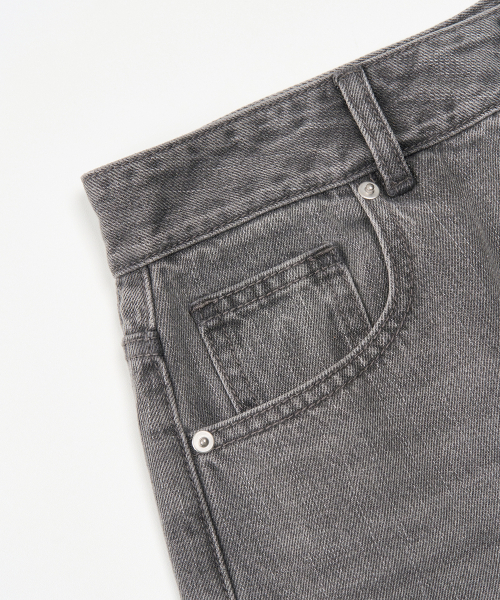 TOFFEE(トフィー)の「ウォッシュドバルーンデニムパンツ (グレー)(デニムパンツ・メンズ・その他・SMALL/MEDIUM/LARGE/X-LARGE)」の5枚目の写真