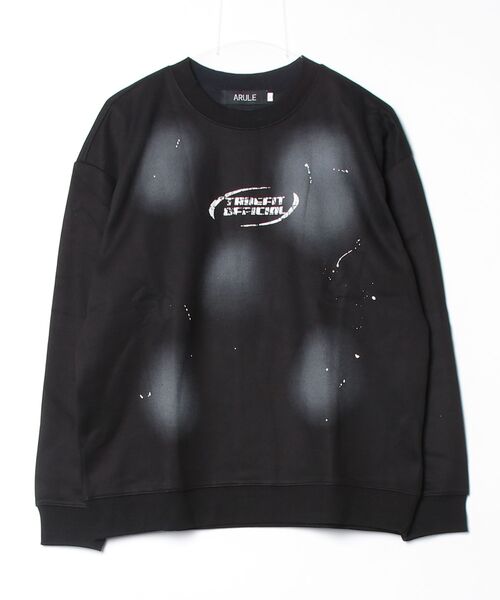 ARULE（アルール）の「A'GEM/9 × .kom 『ARULE/アルール』 Spray Art Graphic Sweat/スプレーアートグラフィックスウェット（Tシャツ/カットソー・メンズ・ブラック/ホワイト・XL）」の3枚目の写真