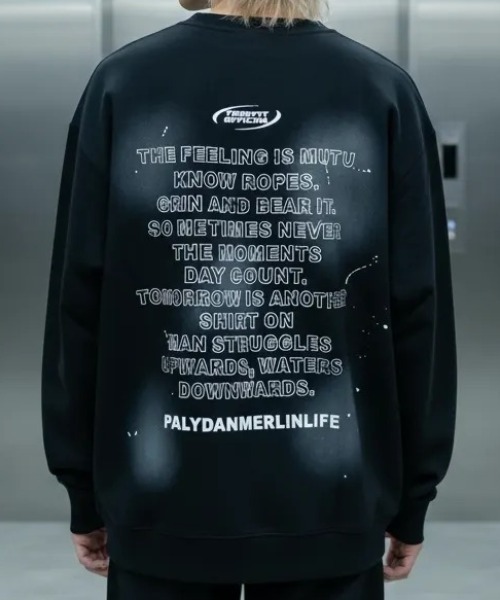 A'GEM/9 × .kom 『ARULE/アルール』 Spray Art Graphic Sweat/スプレー