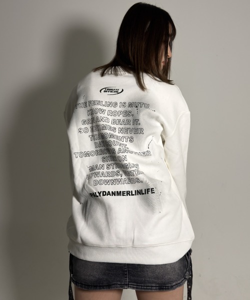 ARULE（アルール）の「A'GEM/9 × .kom 『ARULE/アルール』 Spray Art Graphic Sweat/スプレーアートグラフィックスウェット（Tシャツ/カットソー・メンズ・ブラック/ホワイト・XL）」の8枚目の写真