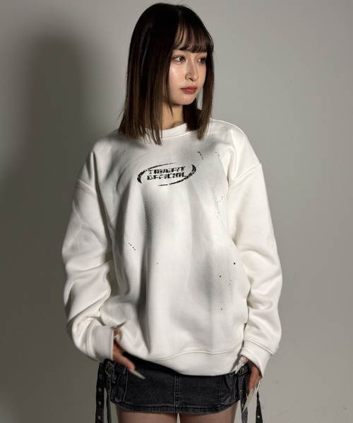 ARULE（アルール）の「A'GEM/9 × .kom 『ARULE/アルール』 Spray Art Graphic Sweat/スプレーアートグラフィックスウェット（Tシャツ/カットソー・メンズ・ブラック/ホワイト・XL）」の7枚目の写真
