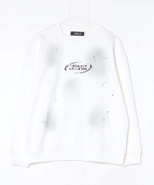 ARULE（アルール）の「A'GEM/9 × .kom 『ARULE/アルール』 Spray Art Graphic Sweat/スプレーアートグラフィックスウェット（Tシャツ/カットソー・メンズ・ブラック/ホワイト・XL）」の14枚目の写真