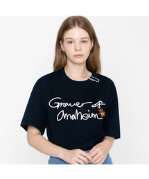 [ユニセックス]ドローイングスモールベア半袖Tシャツ_ネイビー