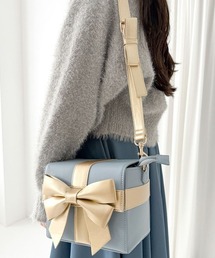 F i.n.t | 多重リボンプレゼントBOXバッグ(ショルダーバッグ)