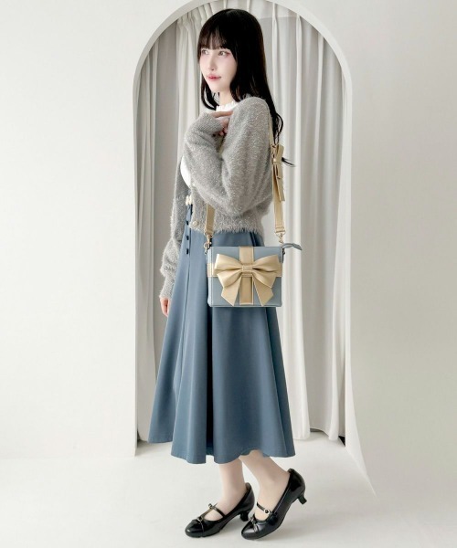 セール】多重リボンプレゼントBOXバッグ/fint フィント（ショルダー