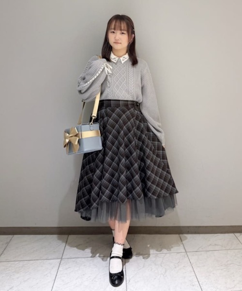 セール】多重リボンプレゼントBOXバッグ/fint フィント（ショルダー