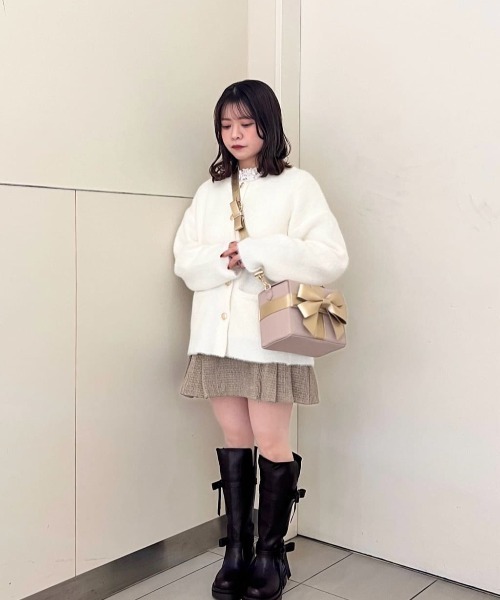 セール】多重リボンプレゼントBOXバッグ/fint フィント（ショルダー