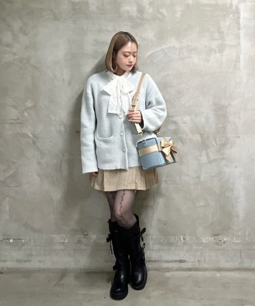 F i.n.t（フィント）の「多重リボンプレゼントBOXバッグ/fint フィント（ショルダーバッグ・レディース・ライトピンク/ライトブルー/ミント・FREE）」の21枚目の写真