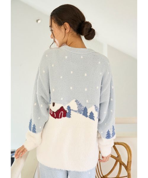 ジェラピケ ルームウェア 【HOLIDAY】スキーベアジャガードプルオーバー セール】【HOLIDAY】スキーベアジャガードプルオーバー（ルームウェア