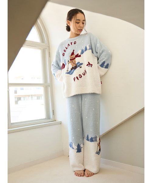 ジェラートピケパジャマ上下セット HOLIDAY gelato pique（ジェラートピケ）の「【HOLIDAY】ノルディックロング