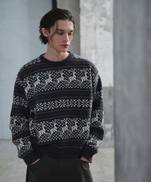 GLW(ジーエルダブリュ)の「クラシックノルディックニットチャコール(ニット/セーター・レディース・その他・LARGE/SMALL/MEDIUM)」の6枚目の写真
