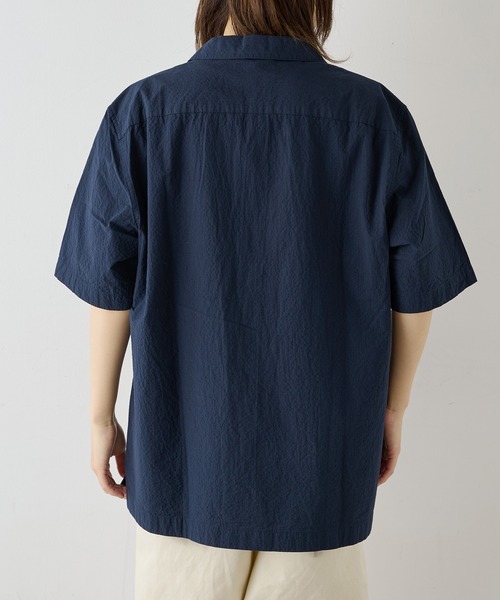 FRED PERRY(フレッドペリー)の「【FRED PERRY】SEERSUCKER REVERE COLLAR SHIRT M2471(シャツ/ブラウス・メンズ・オフホワイト/チャコールグレー/ネイビー・M/S/XL/L)」の8枚目の写真
