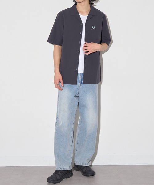FRED PERRY(フレッドペリー)の「【FRED PERRY】SEERSUCKER REVERE COLLAR SHIRT M2471(シャツ/ブラウス・メンズ・オフホワイト/チャコールグレー/ネイビー・M/S/XL/L)」の16枚目の写真