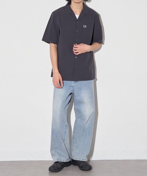 FRED PERRY(フレッドペリー)の「【FRED PERRY】SEERSUCKER REVERE COLLAR SHIRT M2471(シャツ/ブラウス・メンズ・オフホワイト/チャコールグレー/ネイビー・M/S/XL/L)」の17枚目の写真