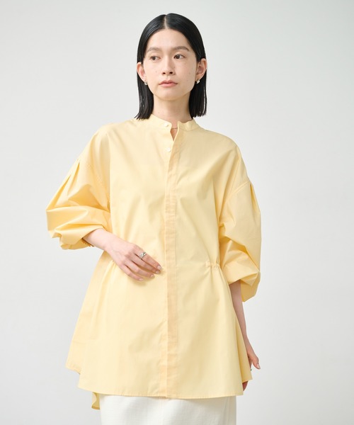 kha:ki（カーキ）の「「KHA:KI / カーキ」フライフロント ボリュームシャツ（シャツ/ブラウス・レディース・ライトイエロー/ブルー/サックスブルー・2/1）」の14枚目の写真