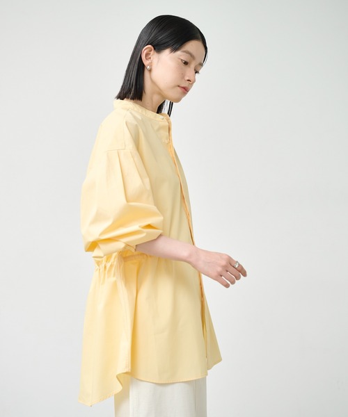 kha:ki（カーキ）の「「KHA:KI / カーキ」フライフロント ボリュームシャツ（シャツ/ブラウス・レディース・ライトイエロー/ブルー/サックスブルー・2/1）」の16枚目の写真
