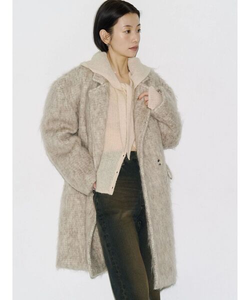 EMODA（エモダ）の「【VEQUM】SHAGGY COAT（その他アウター・レディース・ベージュ/グレー・FREE）」の14枚目の写真