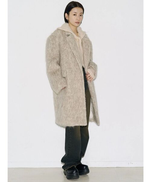 EMODA（エモダ）の「【VEQUM】SHAGGY COAT（その他アウター・レディース・ベージュ/グレー・FREE）」の17枚目の写真