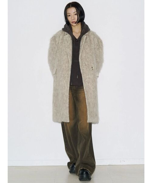 EMODA（エモダ）の「【VEQUM】SHAGGY COAT（その他アウター・レディース・ベージュ/グレー・FREE）」の22枚目の写真