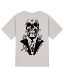 KTC0090 スカルスーツ 半袖Tシャツ - ベージュ