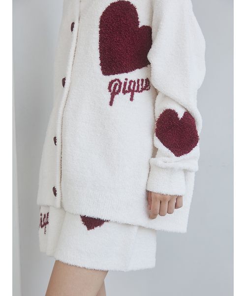 ONLINE限定】【UNISEX】ハートジャガードカーディガン（ルームウェア