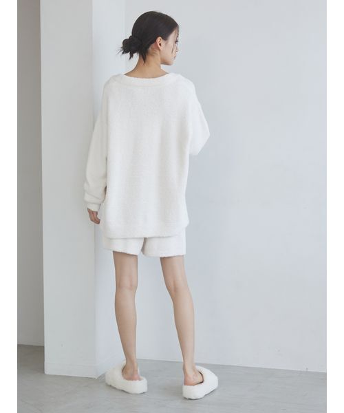 セール】【ONLINE限定】【UNISEX】ハートジャガードカーディガン