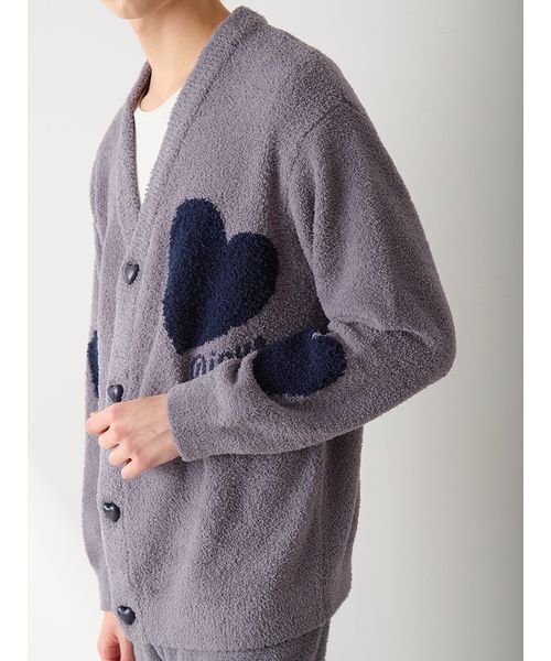 GELATO PIQUE ハートジャガードカーディガン S-M ユニセックス ONLINE限定】【UNISEX】ハートジャガードカーディガン（ルームウェア
