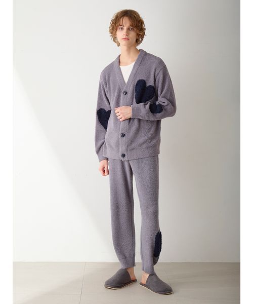 GELATO PIQUE ハートジャガードカーディガン S-M ユニセックス ONLINE限定】【UNISEX】ハートジャガードカーディガン（ルームウェア