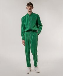 UNTAGE（アンテージ）の「ジップアップテンセルジャンプスーツ[グリーン(MAN)]_UTP-SJ04（つなぎ/オールインワン）」