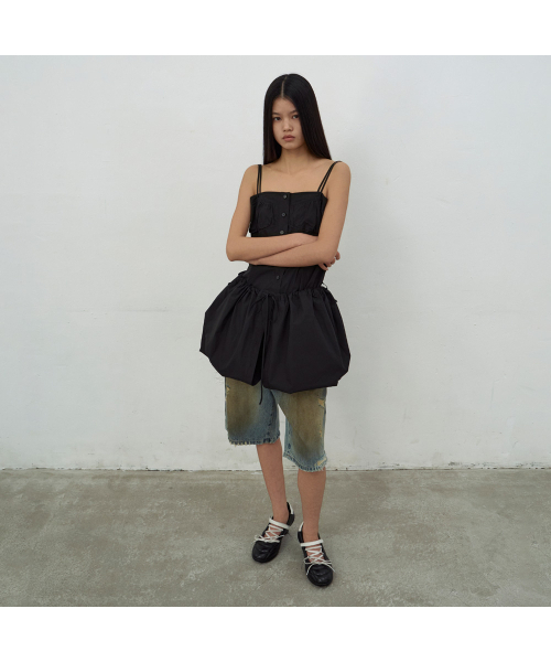 LCDC TM(エルシーディーシーティーエム)の「BRALETTE-DETAIL SLEEVELESS DRESS (BLACK)(ワンピース・レディース・ブラック・SMALL/MEDIUM)」の2枚目の写真