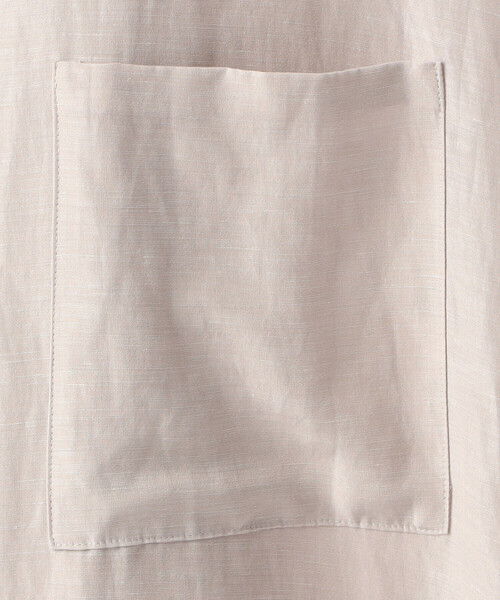 Gabardine K.T(ギャバジンケーティー)の「〔 +サイズ 〕 アセテートリネンタッサー クルーネックロングシャツジレ(ベスト・レディース・ブラック/ベージュ・13号)」の10枚目の写真