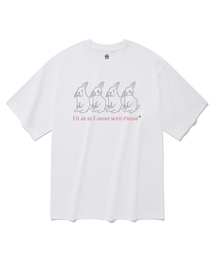 ラビットフォー半袖Tシャツホワイト