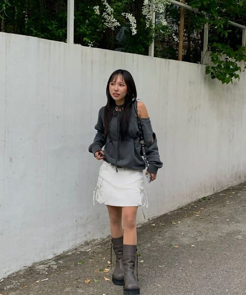 DECET WOMEN(デケット ウーマン)の「カーゴミニスカート DCSK004ブラックA(スカート・レディース・その他・X-SMALL/SMALL/MEDIUM)」の4枚目の写真