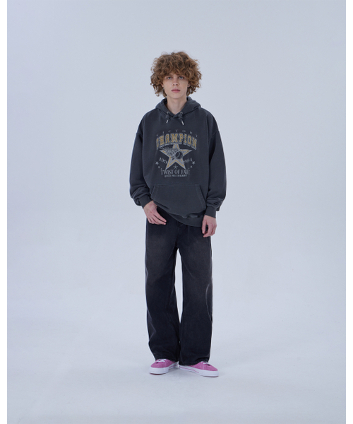 DYSFUNCT（ディスファンクト）の「CHAMPION STAR PIGMENT HOODIE (CHARCOAL)（パーカー・メンズ・その他・LARGE/X-LARGE/MEDIUM）」の8枚目の写真